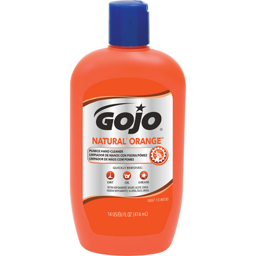 Natural Orange Hand Cleaner, Pumice, 414 ml, Bottle, Citrus/Orange Ontario Safety Products