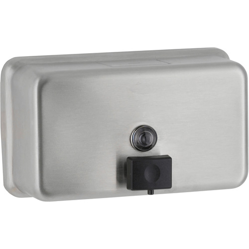Surface-Mounted Horizontal Soap Dispenser, Push, 1200 ml Capacity Ontario Safety Products