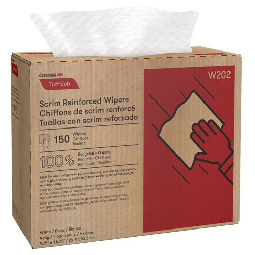 Chiffons renforc&eacute;s de canevas Pro Tuff-Job, Tout usage, 16-3/4" lo x 9-3/4" la Ontario Safety Products