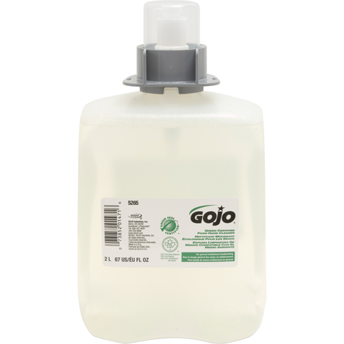 Savon pour les mains certifi&eacute; vert FMX-20, Mousse, 2 L, Sans parfum Ontario Safety Products