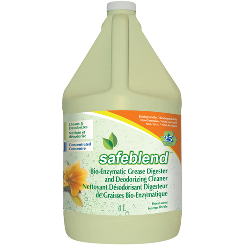 Nettoyants d&eacute;sodorisants et digesteurs de graisse, 4 L/4,0 L Ontario Safety Products
