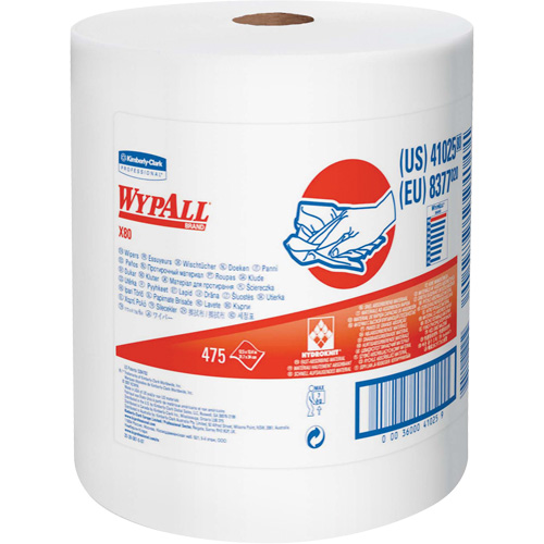 X80 Disposable Cloths, Heavy-Duty, 12-1/2" L x 13-2/5" W Ontario Safety Products