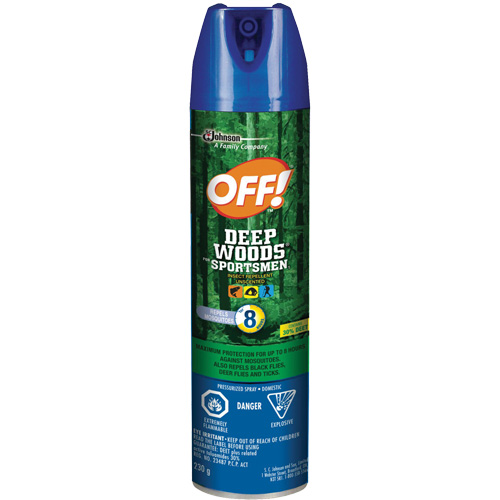 Insectifuge pour sportifs Off! R&eacute;gions sauvages, DEET &agrave; 30 %, A&eacute;rosol, 230 g Ontario Safety Products
