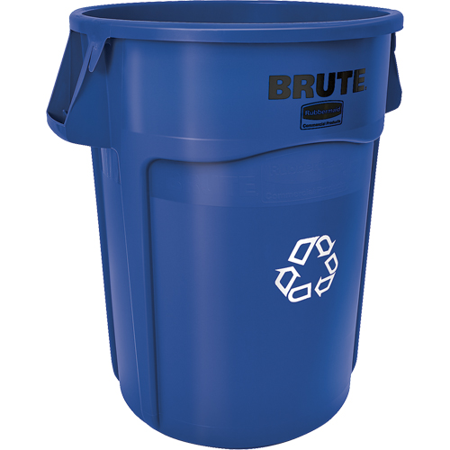 Contenants ronds pour le recyclage BRUTE, Vrac, Plastique, 44 gal. US Ontario Safety Products