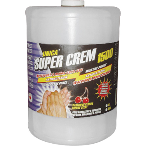 Super 1500 Waterless Hand Cleaner, Pumice, 4 L, Jug, Cherry Ontario Safety Products