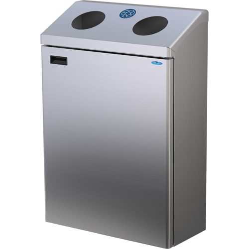 Station de recyclage murale, Vrac, Acier inoxydable, 29 gal. Ontario Safety Products