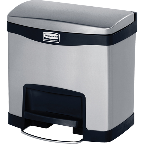 Slim Jim&reg; Waste Container, Stainless Steel, 4 US gal. Capacity Ontario Safety Products