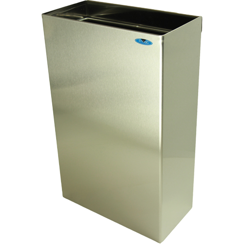 Wall Mounted Waste Receptacles, Stainless Steel, 11 US gal. Ontario Safety Products