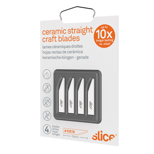 Slice Lames droites de couteau &agrave; bout arrondi en c&eacute;ramique, Style Simple Ontario Safety Products