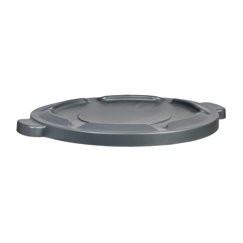 32 Gal Waste Container Lid, Flat Lid, Plastic/Polyethylene, Fits Container Size: 22" Dia. Ontario Safety Products