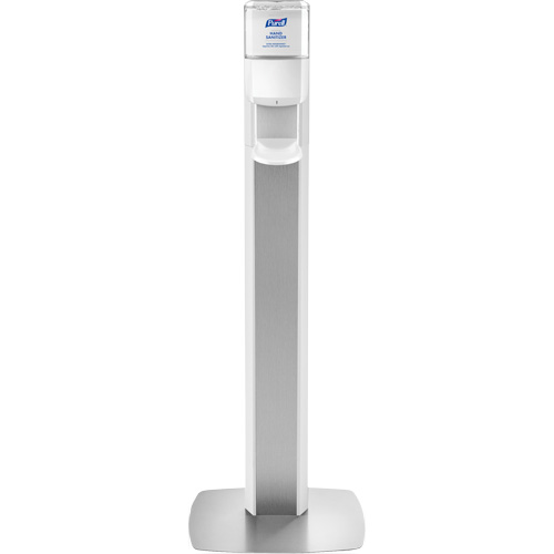 Messenger ES6 Silver Panel Floor Stand with Dispenser Ontario Safety Products