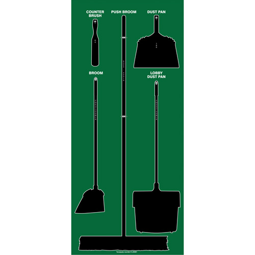 Tableau silhouett&eacute; sec Ultra Aluma-Lite (Anglais seulement) Ontario Safety Products