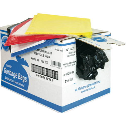 Industrial Garbage Bags, 3X Strong, 35" W x 50" L, 2.7 mils, Orange Ontario Safety Products