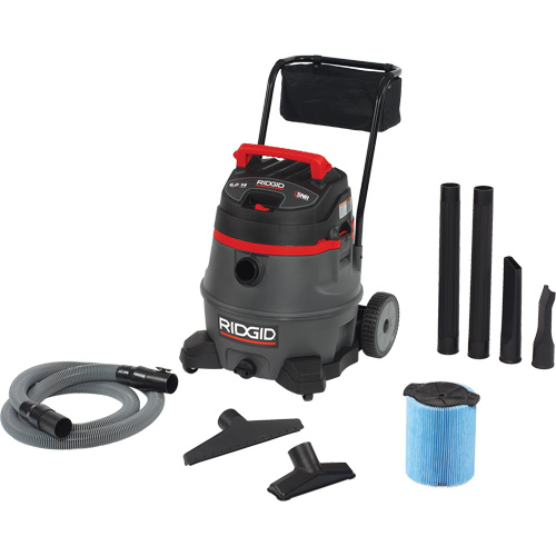 Aspirateur industriel avec chariot NXT, Secs-humides, 6 CV, 14 gal. US (53 litres) Ontario Safety Products