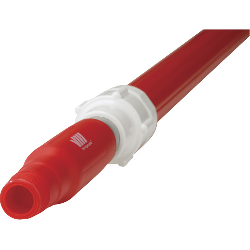 Manche de brosse pour plateforme, Brosse/Support &agrave; tampon, Rouge, T&eacute;lescopique, 62"-113" lo Ontario Safety Products