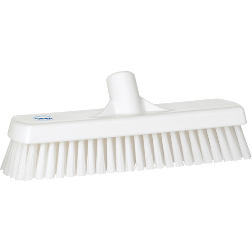 Brosse &agrave; r&eacute;curer pour planchers et murs, Crins Ferme, 12", Polyester, Blanc Ontario Safety Products