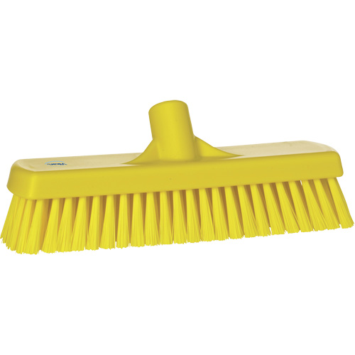 Brosse &agrave; r&eacute;curer pour planchers et murs, Crins Ferme, 12", Polyester, Jaune Ontario Safety Products