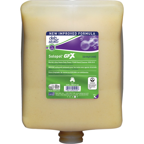 Nettoyant &agrave; mains Solopol GFX, Liquide, 3,25 L, Cartouche en plastique, Parfum&eacute; Ontario Safety Products