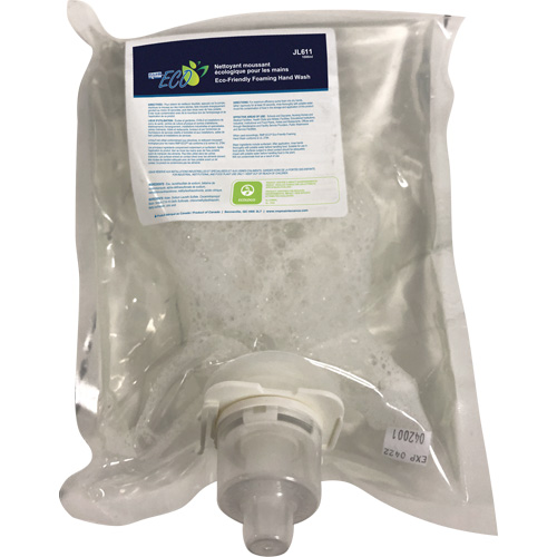 Eco-Friendly Hand Soap, Foam, 1 L, Unscented Ontario Safety Products