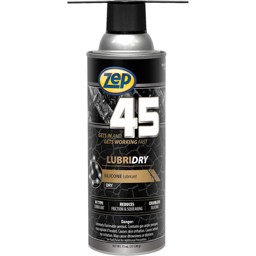 45 Lubridry Silicone-Based Dry Lubricant, Aerosol Can Ontario Safety Products