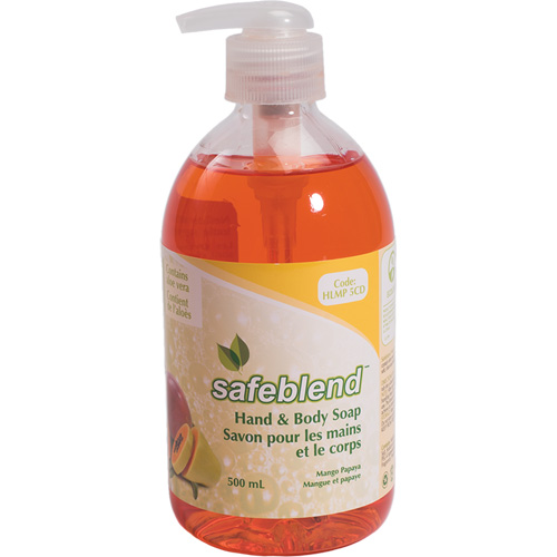 Savon pour les mains & le corps, 500 ml, Mangue papaye, Bouteille Ontario Safety Products