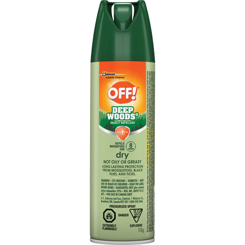Insectifuge Off! R&eacute;gions sauvages, DEET &agrave; 25 %, A&eacute;rosol, 113 g Ontario Safety Products