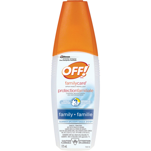 OFF! FamilyCare&reg; Summer Splash&reg; Insect Repellent, 7% DEET, Spray, 175 ml Ontario Safety Products