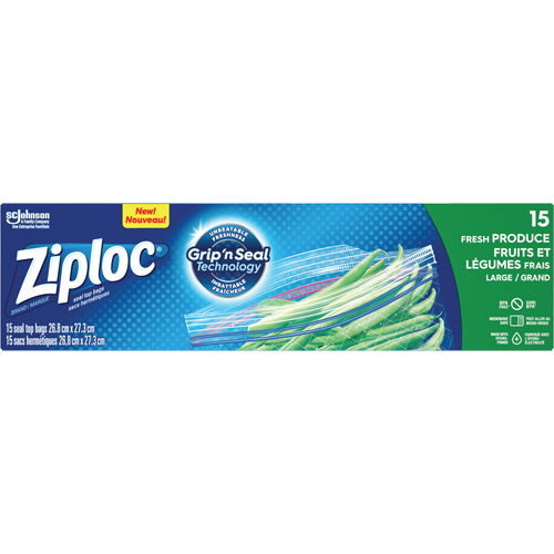 Sacs pour fruits et l&eacute;gumes Ziploc Ontario Safety Products