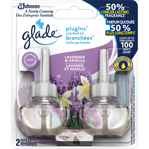 Glade&reg; PlugIns&reg; Scented Oil Refills, Lavender & Vanilla, Cartridge Ontario Safety Products