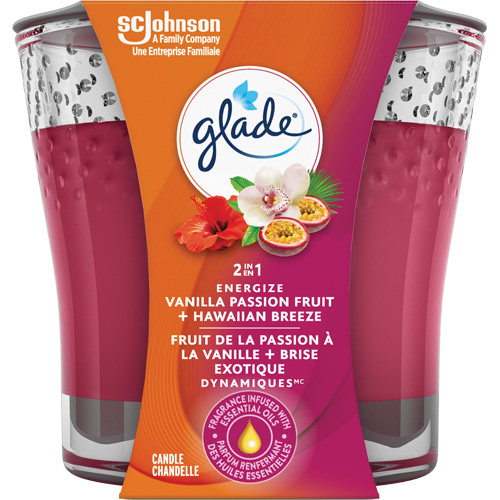 Chandelle 2-en-1 Glade, Brise exotique et fruit de la passion &agrave; la vanille Ontario Safety Products
