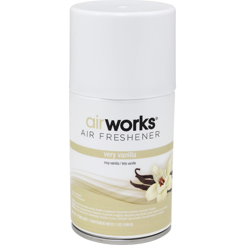 AirWorks&reg; Metered Air Fresheners, Very Vanilla, Aerosol Can Ontario Safety Products