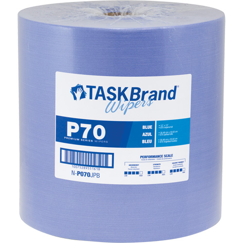 TaskBrand&reg; P70 Premium Series Wipers, Heavy-Duty, 13" L x 12" W Ontario Safety Products