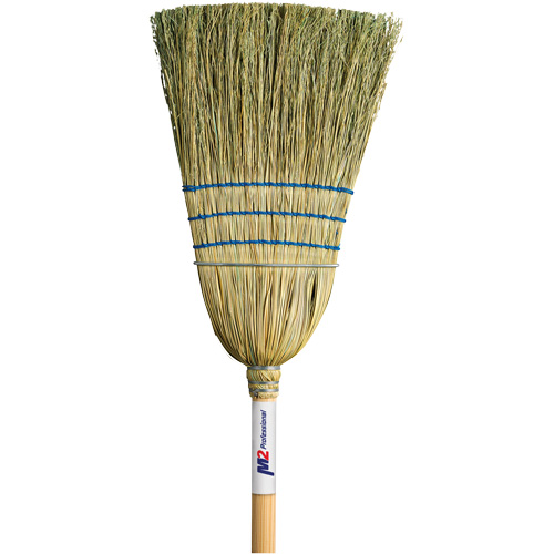 Balai de paille robuste, Trois cordes, Manche Bois Ontario Safety Products