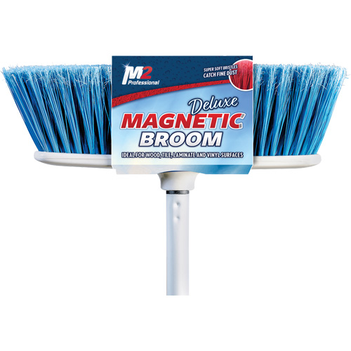 Flat Magnetic Indoor Broom with Handle, 48" Long Ontario Safety Products