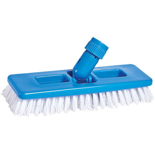 Universal Scrub & Grout Brush, 9" L, Polypropylene Bristles, White Ontario Safety Products