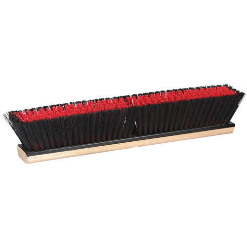 Combination Push Broom, 24", Coarse/Medium, PVC Bristles Ontario Safety Products