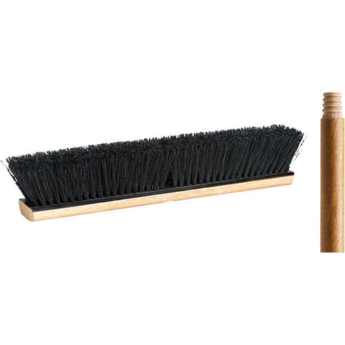 Balai-brosse avec manche, 18", Moyen, Soies Tampico Ontario Safety Products