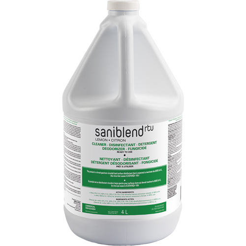 SaniBlend Ready-To-Use Disinfectant & Sanitizer, 4 L, Jug Ontario Safety Products