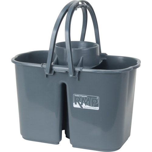 Mop Pail & Wringer, Strainer, 3.75 US Gal.(15 Quart), Grey Ontario Safety Products