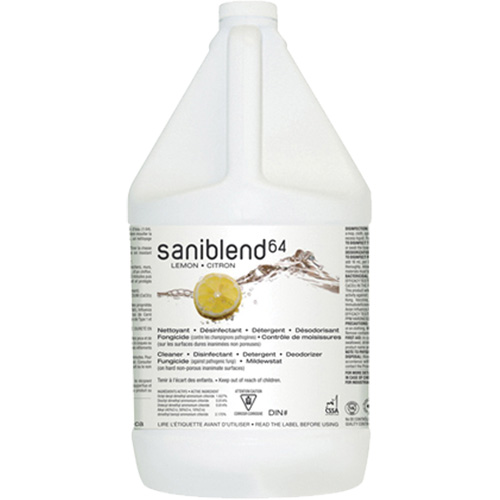 SaniBlend 64 Disinfectant Cleaner, 4 L, Jug Ontario Safety Products