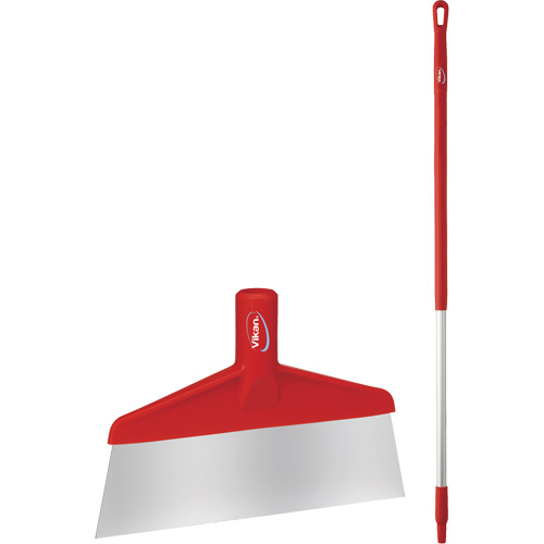 Grattoir &agrave; plancher avec manche, Rouge, 9-3/5" la x 55-9/10" lo Ontario Safety Products