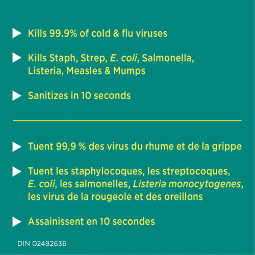 Lingettes d&eacute;sinfectantes, 75 lingettes Ontario Safety Products