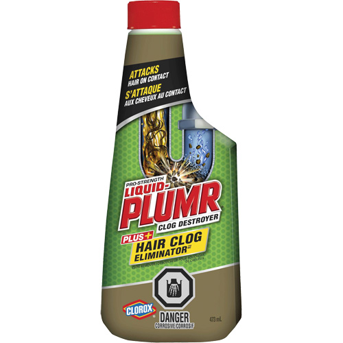 Produit d&eacute;bouchant pour bouchons de cheveux Liquid-Plumr Ontario Safety Products