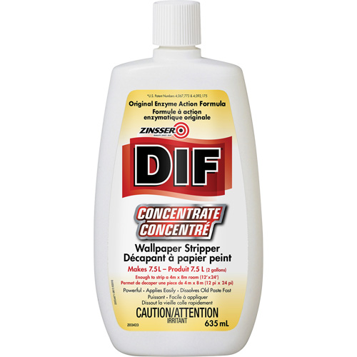 Zinsser&reg; DIF&reg; Liquid Concentrate Wallpaper Stripper, 635 ml, Bottle Ontario Safety Products