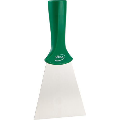 Grattoir en acier inoxydable avec poign&eacute;e montable sur manche, Vert, 4" la x 8" lo Ontario Safety Products