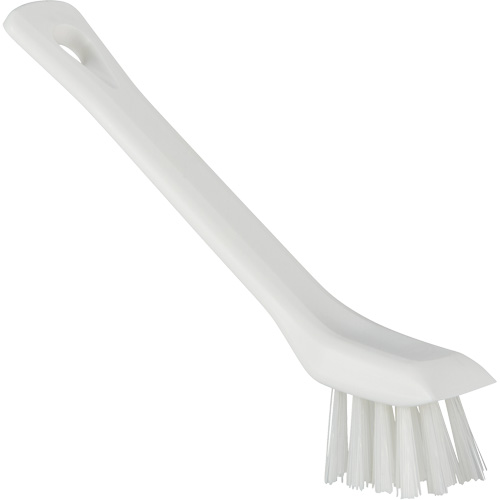 Brush with Scraping Edge, Stiff Bristles, 6" Long, White Ontario Safety Products