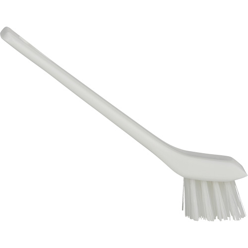 Brush with Scraping Edge, Stiff Bristles, 6" Long, White Ontario Safety Products