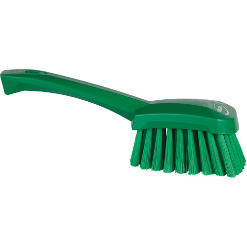 Brosse &agrave; r&eacute;curer avec manche court, Soies Doux, Longueur de 10-1/2", Vert Ontario Safety Products