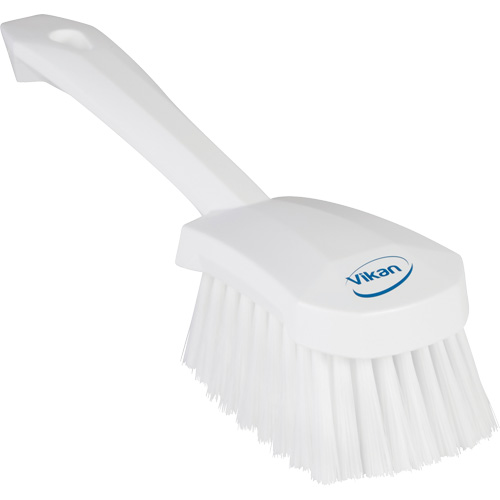 Short-Handled Washing Brush, Soft Bristles, 10-1/2" Long, White Ontario Safety Products