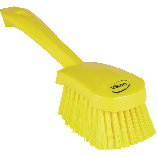 Brosse &agrave; r&eacute;curer avec manche court, Soies Doux, Longueur de 10-1/2", Jaune Ontario Safety Products
